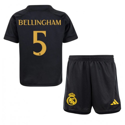 Maillot de foot Real Madrid Jude Bellingham #5 Troisième enfant 2023-24 Manches Courte (+ pantalon court)